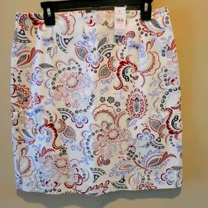 Paisley A-line Skirt